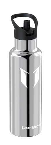 Super Sparrow Trinkflasche Edelstahl 18/10 - Ultraleicht Thermobecher - 750ml - Standardmund Stroh-Deckel - BPA-Frei Thermoskanne, Thermosflasche für Sport, Travel, Schule, Outdoor von Super Sparrow