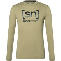 Super.Natural Herren Grid Logo Longsleeve von Super.Natural