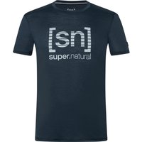 Super.Natural Herren Grid Logo T-Shirt von Super.Natural