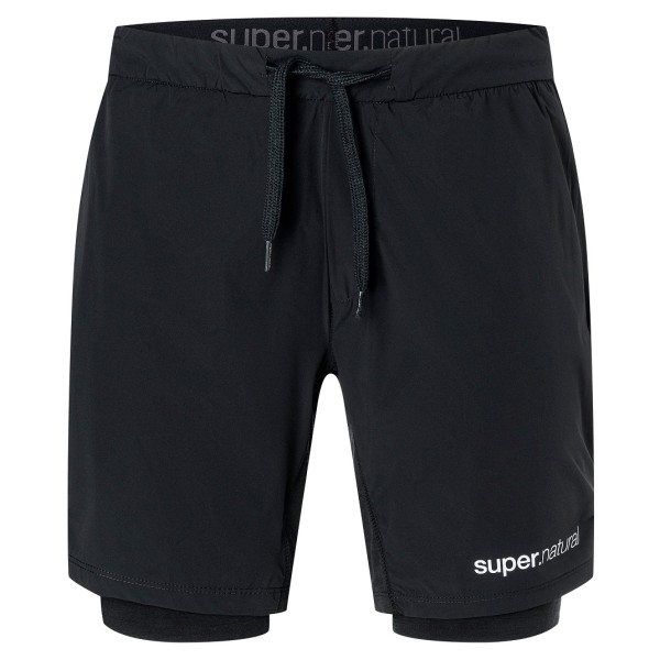 super.natural - Double Layer Shorts - Shorts Gr 46 - S;48/50 - M;52 - L;54 - XL;56 - XXL schwarz von Super.Natural
