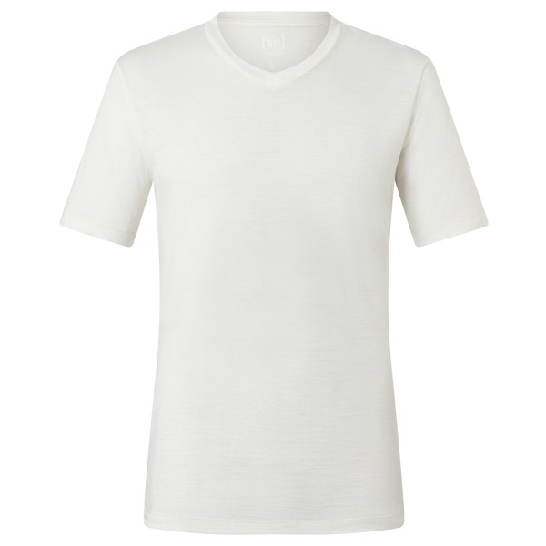 super.natural - Sierra 140 V Neck - T-Shirt Gr 52 - L weiß von Super.Natural