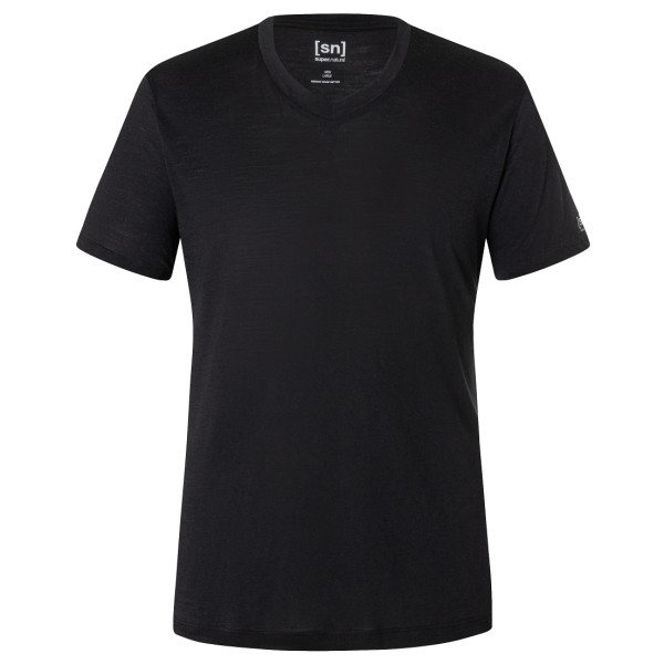super.natural - Sierra 140 V Neck - T-Shirt Gr 54 - XL schwarz von Super.Natural