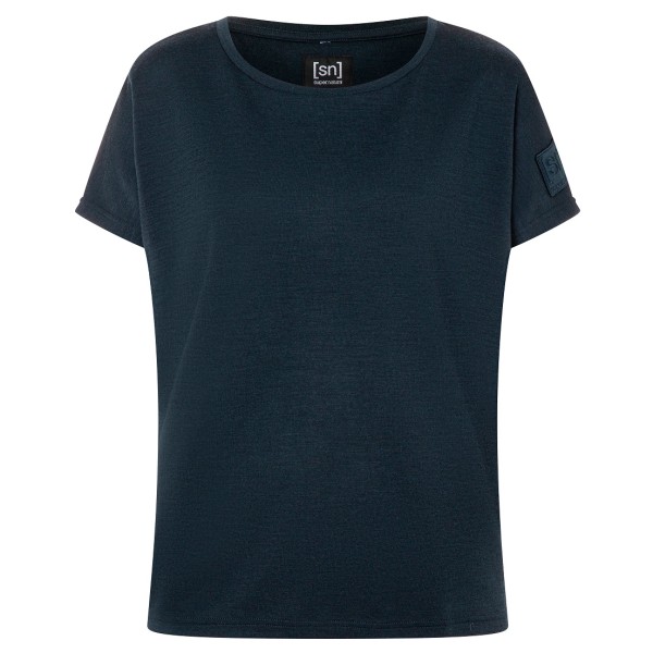super.natural - Women's Cosy Bio Shirt - Merinoshirt Gr 36 - S blau von Super.Natural