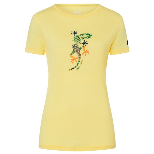 super.natural - Women's El Gecko - Merinoshirt Gr 40 - L gelb von Super.Natural