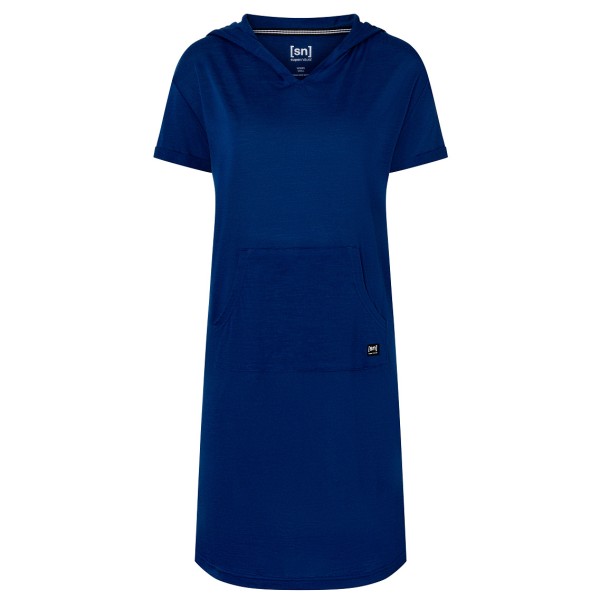 super.natural - Women's Hooded Dress - Kleid Gr 34 - XS blau von Super.Natural