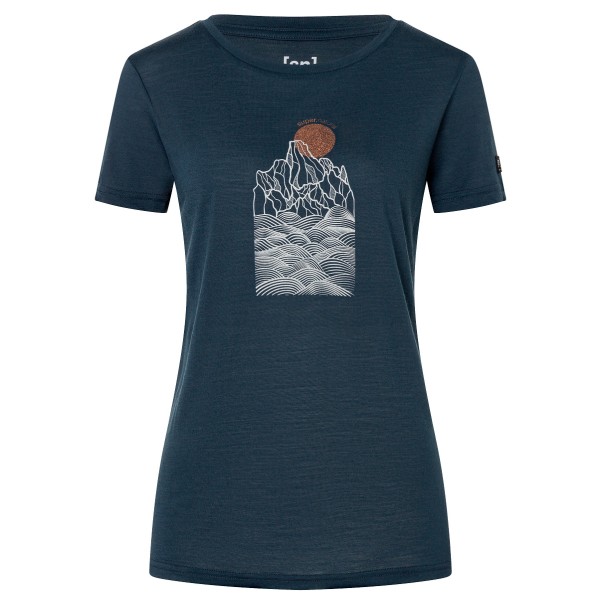 super.natural - Women's Preikestolen Cliffs Tee - Merinoshirt Gr 34 - XS blau von Super.Natural