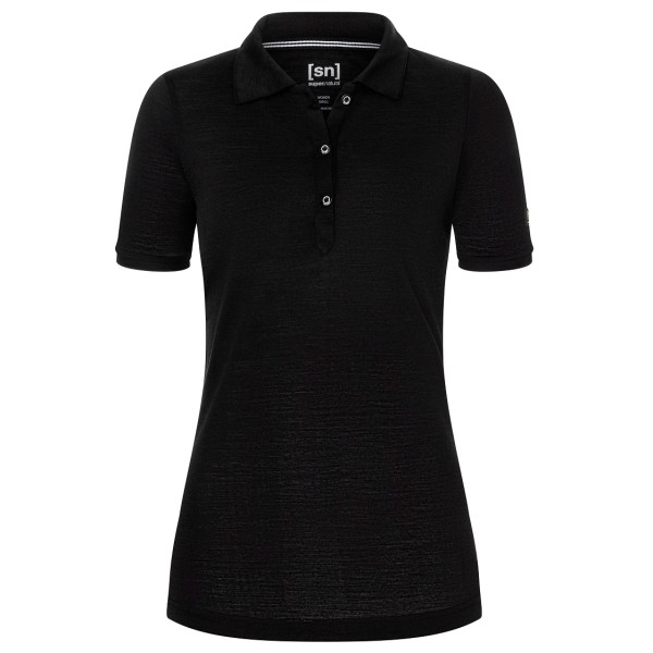 super.natural - Women's Sporty Polo - Polo-Shirt Gr 34 - XS schwarz von Super.Natural