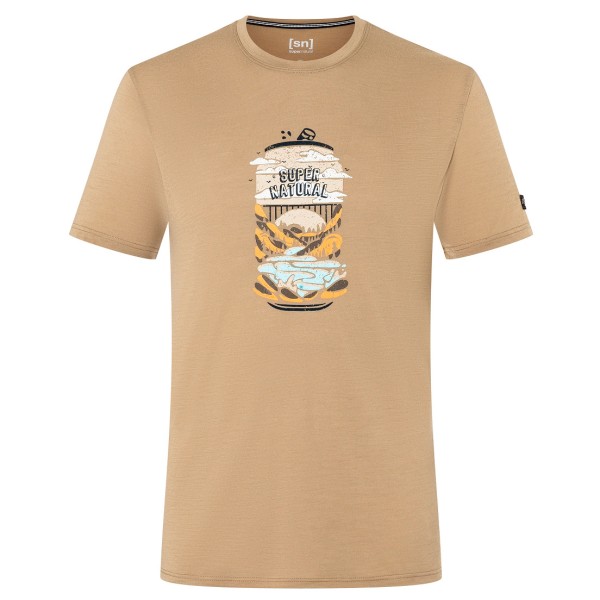 super.natural - Yes We Canned Tee - Merinoshirt Gr 54 - XL beige von Super.Natural