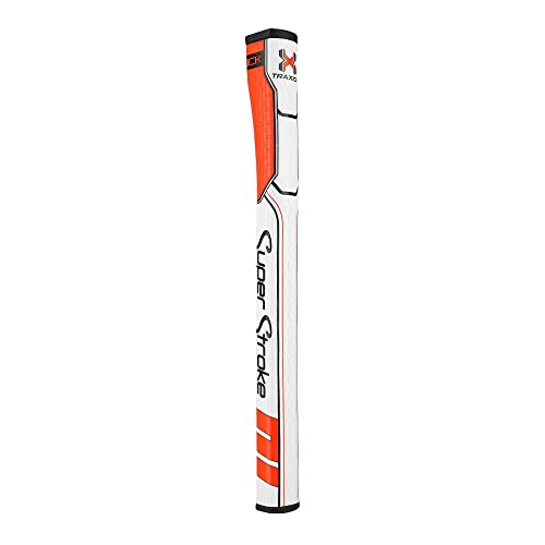 SuperStroke Golf Putter Grip, orange/weiß, WristLock von SuperStroke