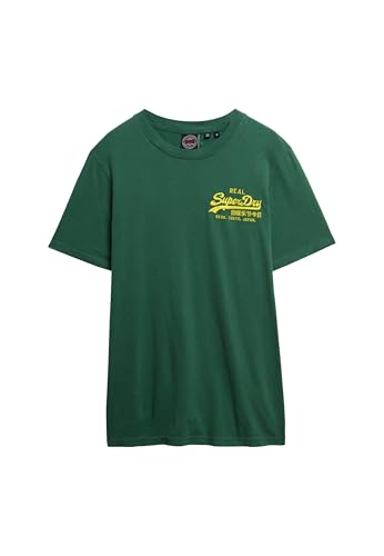 Superdry, T.Shirt VL Embroidered Relaxed Tee, M1012099A, International Pine, 3XL, Man, Adulto von Superdry
