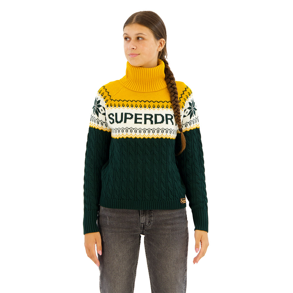 Superdry Aspen Ski Sweatshirt Gelb,Blau S Frau von Superdry