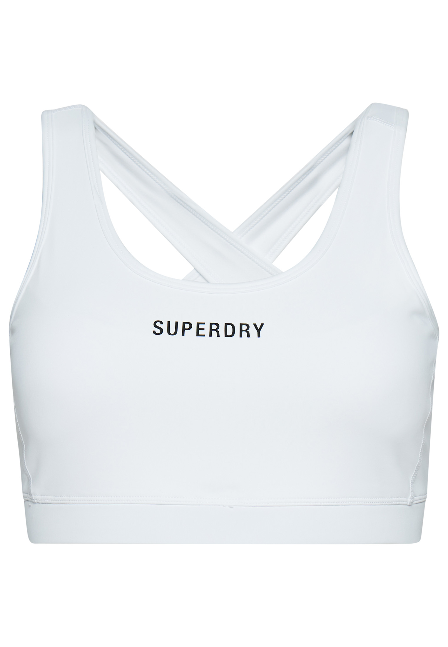 Superdry CORE MID IMPACT BRA Damen Sport BH Sport Unterwäsche WS311411A weiss von Superdry
