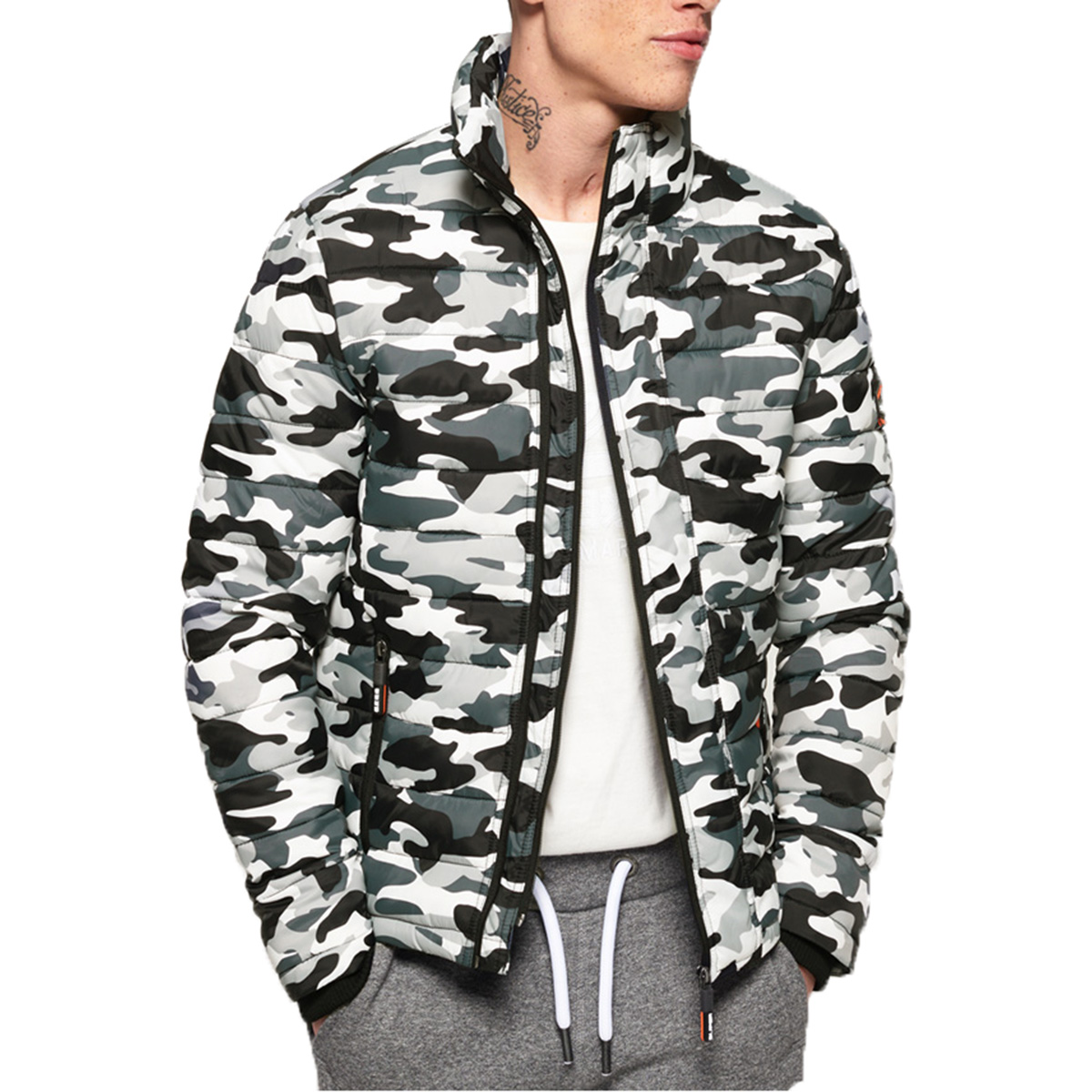 Superdry Double Zip Fuji Herren Jacke Camo von Superdry