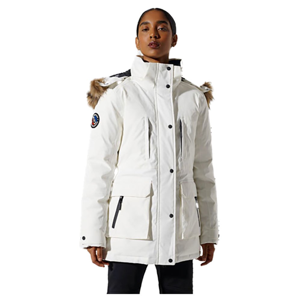 Superdry Everest Snow Down Jacket Weiß XS Frau von Superdry