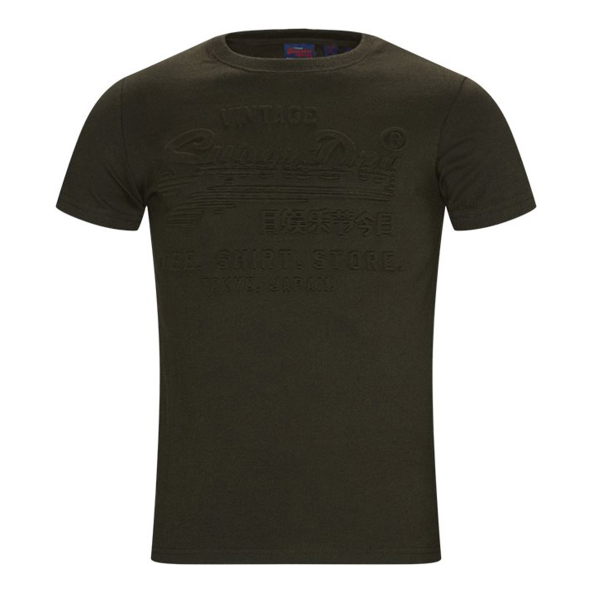 Superdry Herren Shirt Shop Embossed Tee T-Shirt Short Sleeve M10000033B Dunkelgr... von Superdry