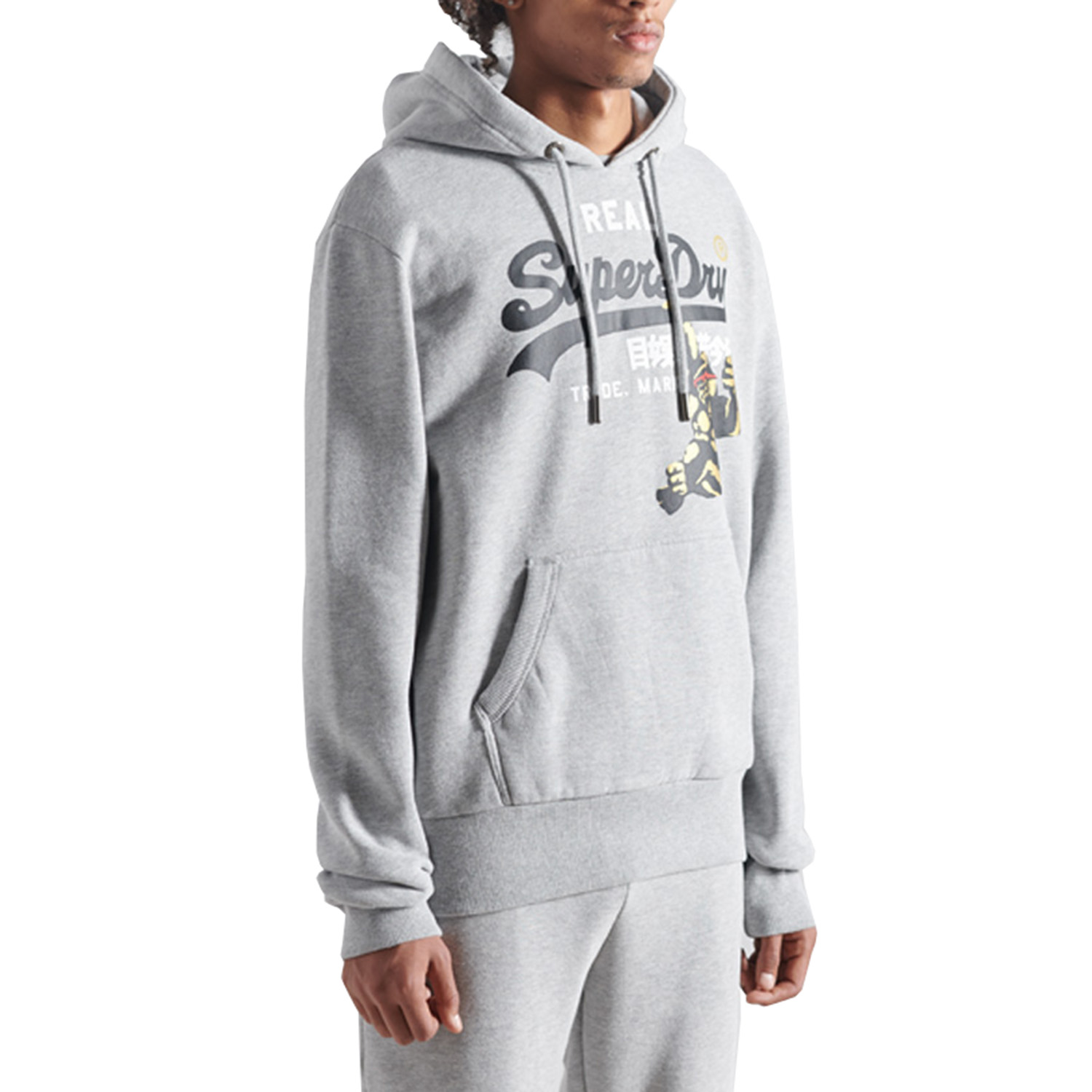 Superdry Herren Vintage Logo Hoodie Mit NYC-Fotoprint M2010433B grau von Superdry