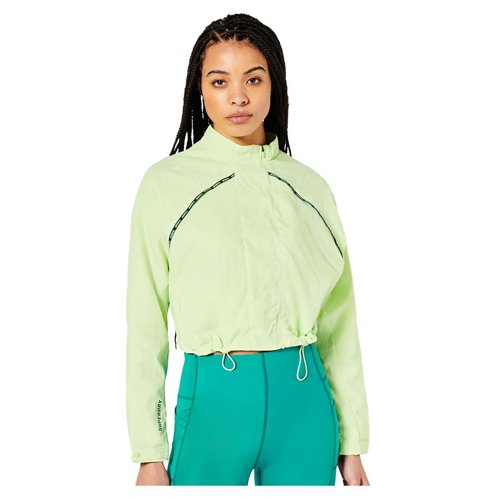 Superdry Run Cropped Waterproof Jacket Gelb M Frau von Superdry