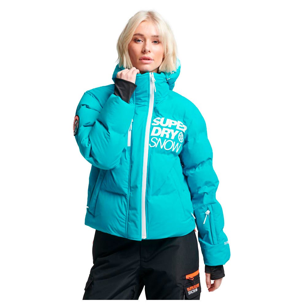 Superdry Ski Boxy Down Jacket Blau L Frau von Superdry