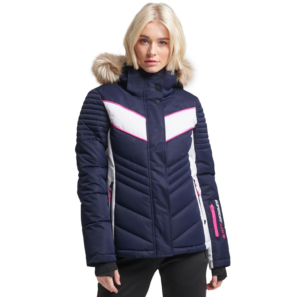 Superdry Ski Luxe Down Jacket Blau M Frau von Superdry