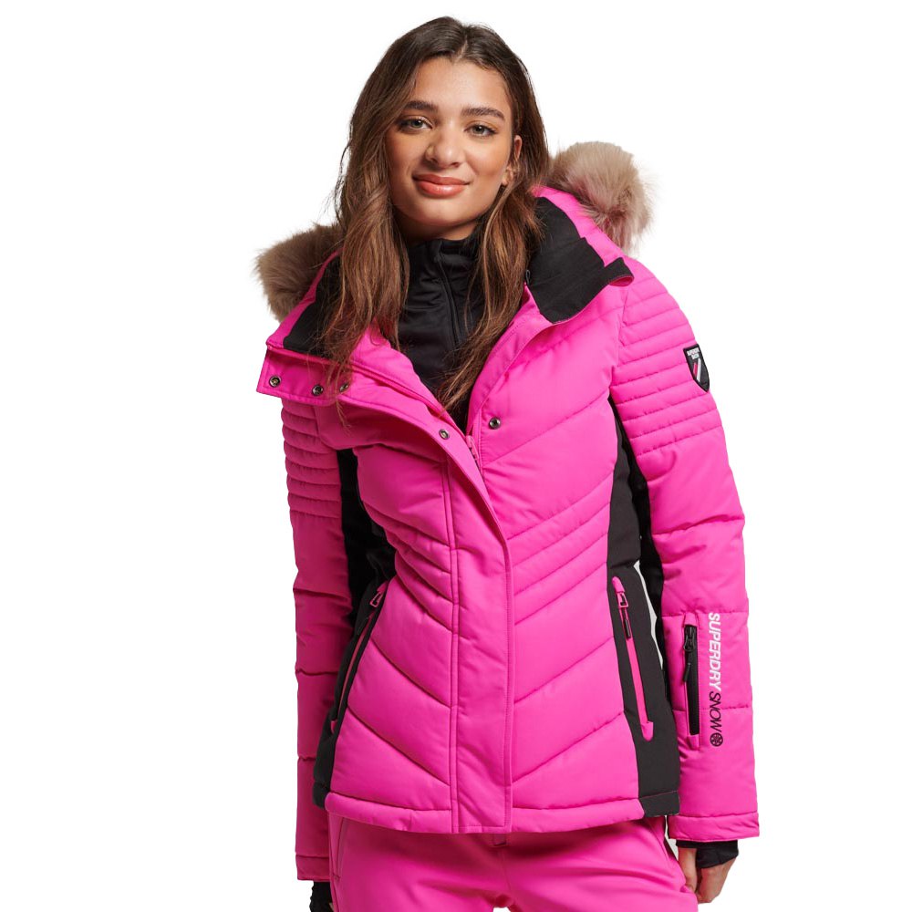 Superdry Ski Luxe Jacket Rosa L Frau von Superdry