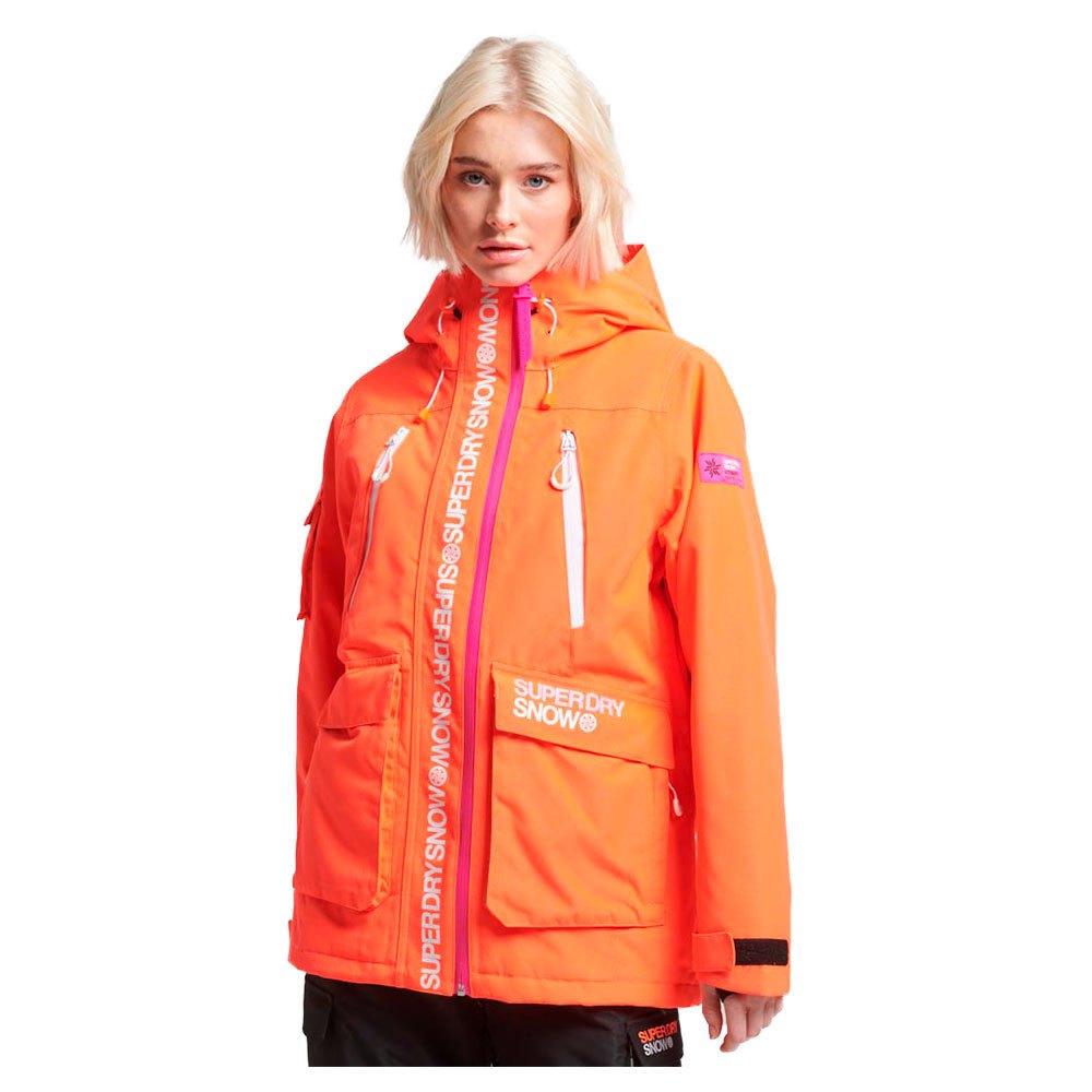 Superdry Ski Ultimate Rescue Down Jacket Orange L Frau von Superdry