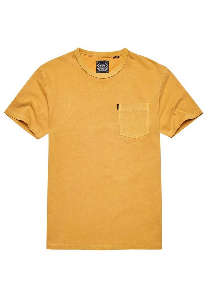 Superdry T-Shirt Superdry T-Shirt VINTAGE SURF RANCHERO PKT TEE Desert Beige Gelb von Superdry