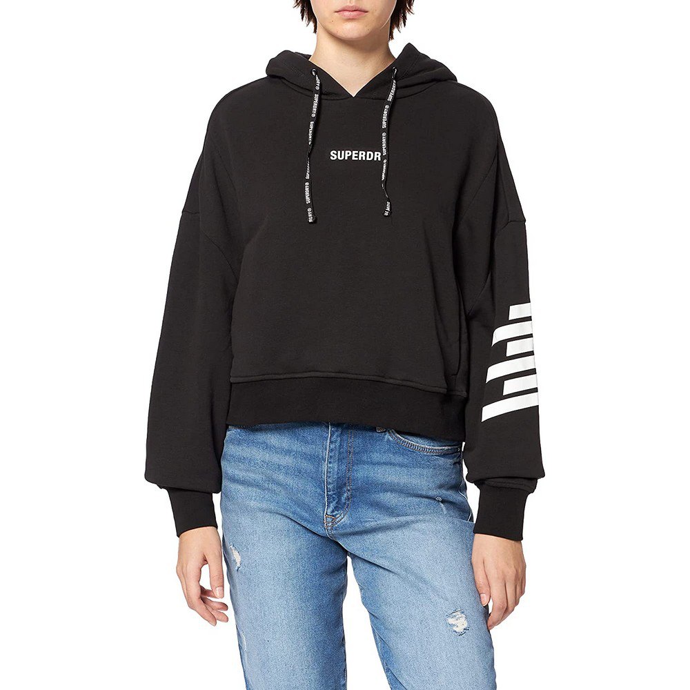 Superdry Train Core Hoodie Schwarz L Frau von Superdry