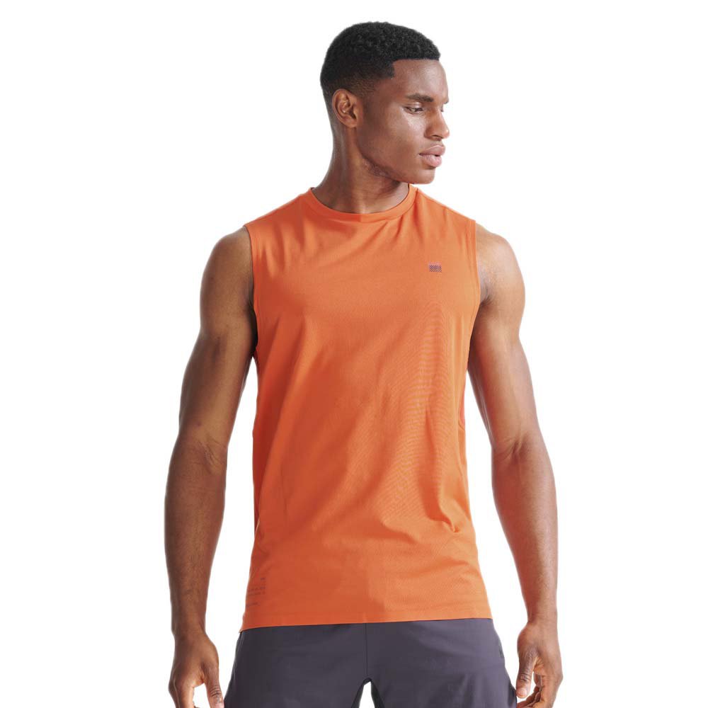 Superdry Train Sleeveless T-shirt Orange 2XL Mann von Superdry