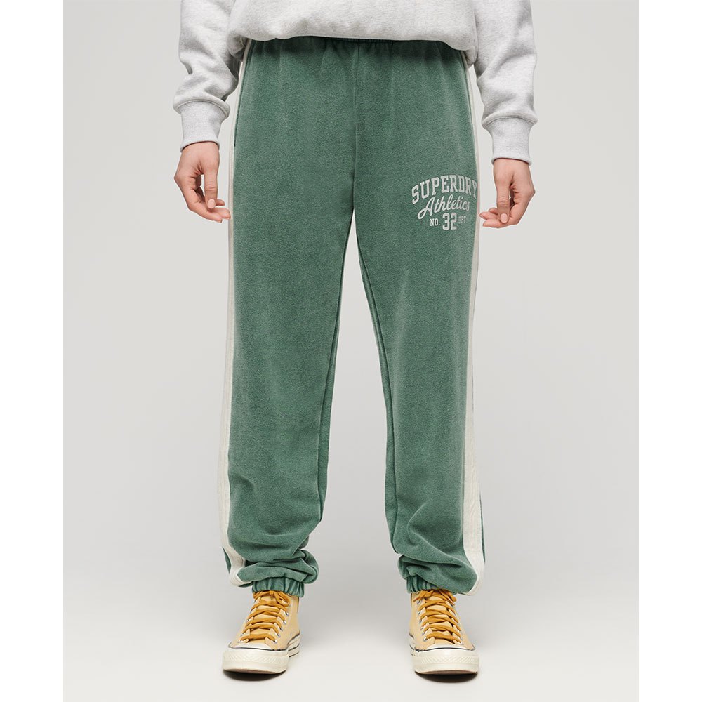 Superdry Vintage Side Stripe Tracksuit Pants Grün XL Frau von Superdry