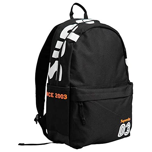 Superdry Vintage Terrain Montana Damen Rucksack, Schwarz/Weiß, Talla única, Klassisch von Superdry