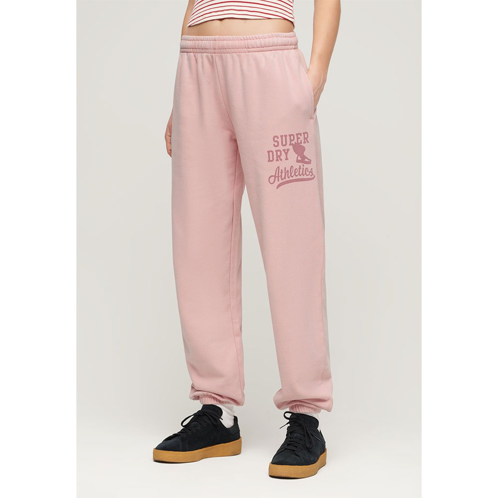 Superdry Vintage Washed Graphic Tracksuit Pants Rosa M Frau von Superdry