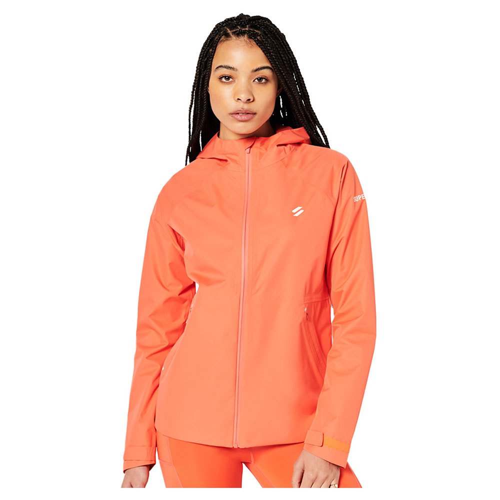 Superdry Waterproof Jacket Orange XL Frau von Superdry