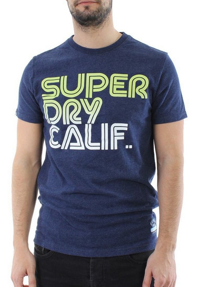 Superdry T-Shirt Superdry T-Shirt Men SURF TEE Princeton Blue Marl von Superdry