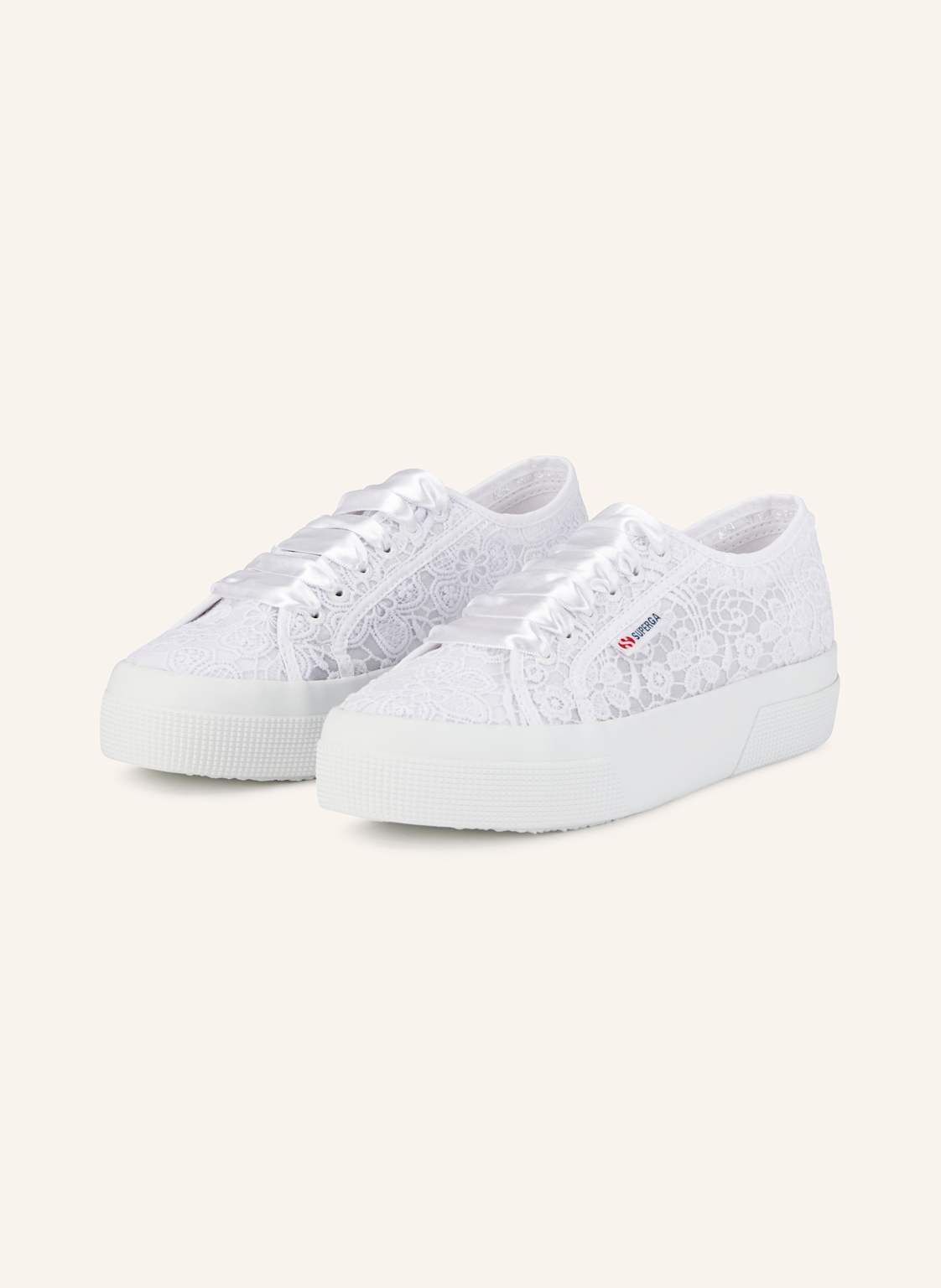 Superga Sneaker 2740 Flower Macrame weiss von Superga