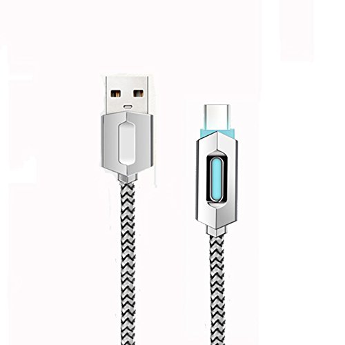superior ZRL USB-Kabel C 3 ft (1M) Geflochtene Luminous USB-C auf USB-A 3.0 Ladekabel Sync USB Datenkabel f¨¹r Nexus 6P, Nexus 5-Fach, LG G5, OnePlus 2 und andere Typ-C-Ger?te (Typ C 1 Packung) von YSJJZRL
