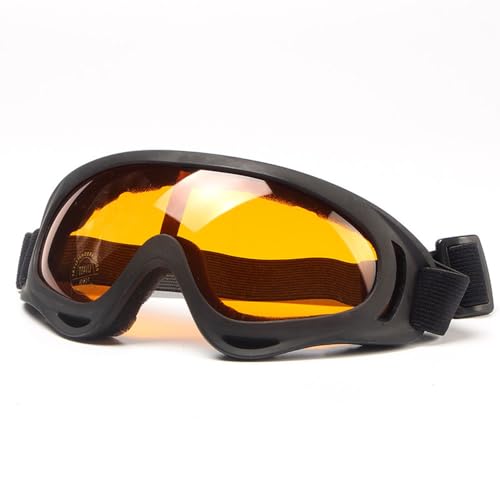 Schutzbrille, umlaufende Schutzbrille, schlagfest, versiegelte Brille für Labor, Bau und Outdoor-Sport (orangefarbene Gläser) von Supertool