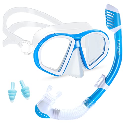 Schnorchelset Erwachsene Tauchmaske Taucherbrille Unterwasserbrille Sport 180° 