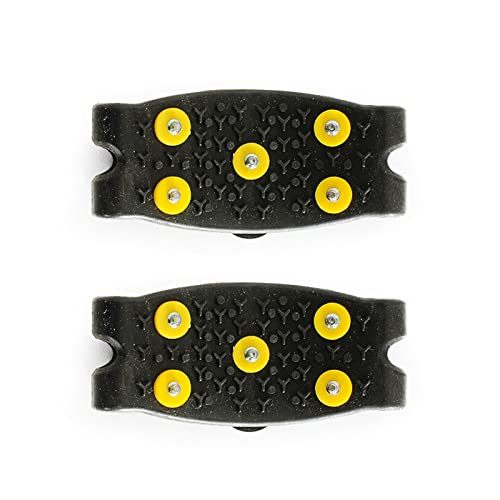Anti-Slip Spikes Shoes | Crampons As Slip Protection for Smooth Ice,Non-Slip Ice Spikes for Shoes and Boots,Replacement Spikes Ice Grips Shoe Claws Snow Ice Spikes Sole Hiking Walking Winter von Suphyee
