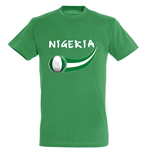 Supportershop T-Shirt Nigeria, grün, Kinder, Jungen, FR: S (Größe Hersteller: 4 Jahre) von Supportershop