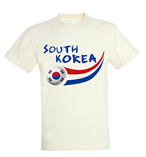 Supportershop 6 Kinder Shirt Südkorea 6 Jungen, weiß, FR: M (Größe Hersteller: 6 Jahre) von Supportershop