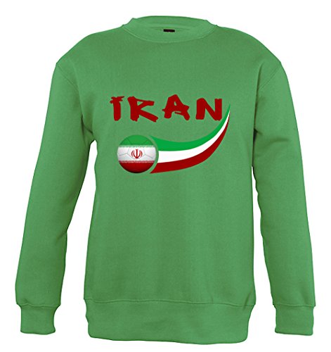 Supportershop Unisex Kinder Sweatshirt Iran Grün 6 Jahre, FR : M (Taille Fabricant : 6 ans) von Supportershop