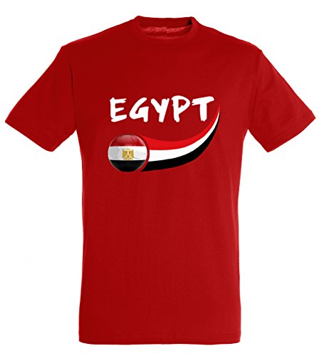 Supportershop 8 Kinder Shirt Ägypten 8 Jungen, rot, fr: L (Größe Hersteller: 8 Jahre) von Supportershop