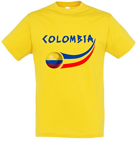 Supportershop 8 Shirt Kolumbien Kinder 8 Jungen, gelb, fr: L (Größe Hersteller: 8 Jahre) von Supportershop