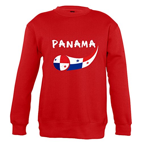 Supportershop 8 Sweatshirt Panama 8 Unisex Kinder, Rot, FR: L (Größe Hersteller: 8 Jahre) von Supportershop
