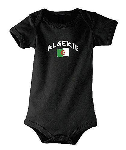 Supportershop Algerien Trikot Unisex Kinder, Schwarz, FR: M (Größe Hersteller: 6-12 Monate) von Supportershop