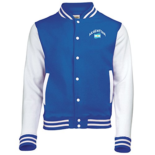 Supportershop Argentinien zweifarbige Jacke für Erwachsene, Blau, XL von Supportershop