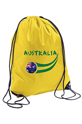 Supportershop Australien Tasche Unisex Kinder, Gelb, fr: Einheitsgröße (Größe Hersteller: Größe One sizeque) von Supportershop