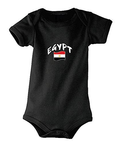 Supportershop Body Ägypten Unisex Baby, schwarz, fr: L (Größe Hersteller: 12 – 18 Monate) von Supportershop