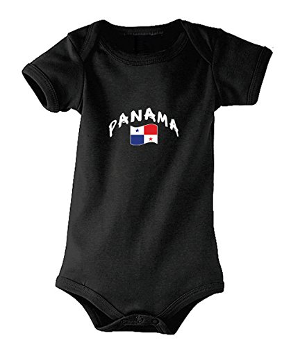Supportershop Unisex Baby Body bébé Noir Panama Babybody, Schwarz, FR : M (Taille Fabricant : 6-12 Mois) von Supportershop