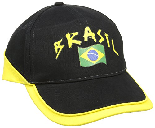 Supportershop Brasil Mütze, schwarz, Einheitsgröße von Supportershop